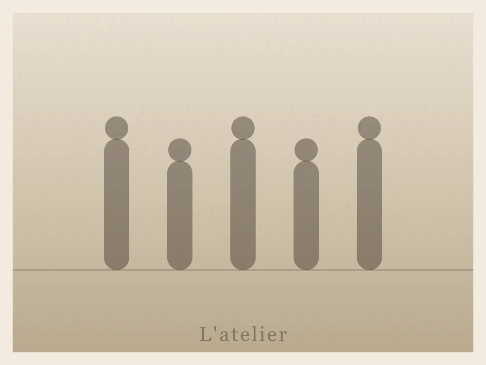 Visuel de réserve illustré : L'atelier, avant la conversion