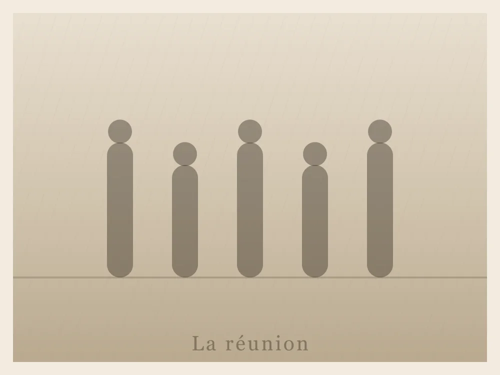 Visuel de réserve illustré : Réunion de famille, cinquantième